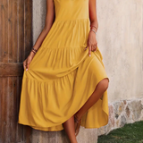 Lone - Casual Loose-Fit Dress with Ruffle Hem