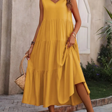 Lone - Casual Loose-Fit Dress with Ruffle Hem