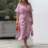 Fern - High-Waist Flounce Collar Dress