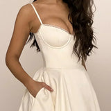 Minerva - Luxury Spaghetti Strap Princess Dress