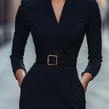 Eva | Graceful Waist Midi Dress
