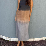 Briar - Casual Cotton Linen Side Split Long Dress