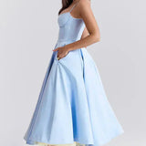 Minerva - Luxury Spaghetti Strap Princess Dress