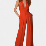 Lila Mono de Pierna Ancha con Elegancia Ligera