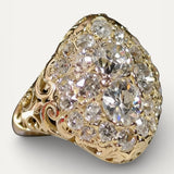 Vintage Gold Ring with Round Diamond