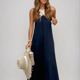 Nicole - Stylish Crossover Neckline Dress